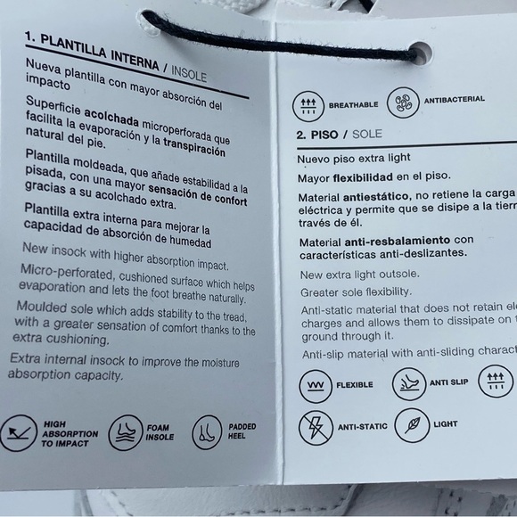 NWT. Zara Women's White Leather Uniform Sneakers. Size 11, 12, 13. - Picture 14 of 15